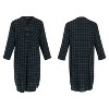 Alexander Del Rossa Men's Lightweight Flannel Sleep Shirt, Long Nightshirt Pajamas - 4 of 4