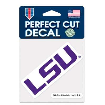 NCAA LSU Tigers 4"x4" Logo Decal