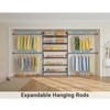 Timate P3 Closet Organizer System, Expandable Wall Mounted Clothes Rack, Industrial Pipe Garment Rack , Fits Spaces 6'4"-9'3" - 3 of 4