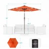 Sonkuki 7.5 ft Outdoor LED Solar Lighted Patio Market Umbrella w/ Push Button Tilt - 2 of 4