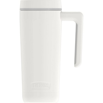 Thermos 18oz Stainless Steel Travel Mug with Handle Sleet White