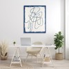 Stupell Industries Blue Line Abstraction Canvas Wall Art - 2 of 4