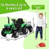 12V Battery Powered Kids Ride On Tractor with Remote Control & Detachable Trailer -Kids Tractor - 2 of 4