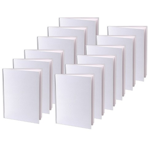 Ashley Portrait Hardcover Blank Pages Book, White