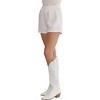Women's TEXTURED HIGH WAIST SHORTS - entro - 2 of 4