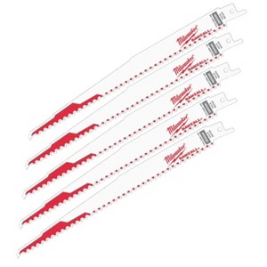 Milwaukee 48-00-5036 9" 5 TPI Thin Kerf Sawzall Reciprocating Saw Blades (5 Pack) - 1 of 4