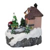 Northlight 5.5" LED Lighted and Animated House with Train Christmas Village Display Piece - 4 of 4