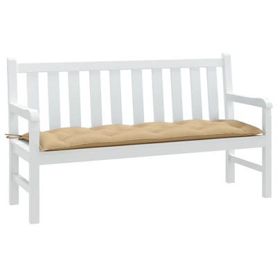 vidaXL Garden Bench Cushion Melange Beige 59.1"x19.7"x2.8" Fabric
