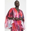 ELOQUII Women's Plus Size Flare Sleeve Wrap Dress - image 4 of 4