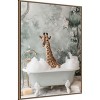 Amanti Art Giraffe Bubble Bliss by Niky Rahner Framed Canvas Wall Art - 2 of 4