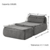 CAVINAS Large Indoor Bean Bag Chair, Lazy Beanbag Sofa with Waist Pillow & Ottoman - 4 of 4
