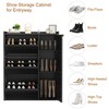 GustoWave Shoe Storage Cabinet with 3 Flip Drawers, Hidden Shoe Organizer with Adjustable Shelves, Freestanding Wooden Shoe Cabinet - 4 of 4