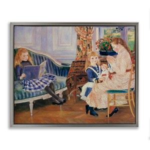 Stupell Industries Children's Afternoon at Wargemont Floating Frame Canvas Art - 1 of 4