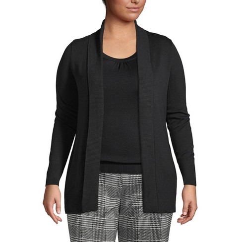 Lands end supima open cardigan hotsell