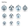 Unique Bargains Plastic Party Wedding Christmas Decorative Hanging Ornament Balls 2.4" 30 Pcs - 2 of 4