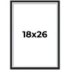 PosterPalooza | Flat Silver Picture Frame - UV Acrylic, Foam Board Backing, Hanging Hardware - 2 of 4