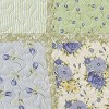 Collections Etc Lovely Floral Patchwork Scalloped Edge Pillow Sham Sham Lavender - image 3 of 3