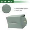 Unique Bargains Universal Car Tissue Holder Napkin Box Car Backseat Extra Large Tissue Organization Faux Leather - 3 of 4