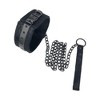 Bellura Pet - Faux Leather Harness with Chain Leash - Black - 3 of 4