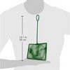 Unique Bargains Betta Aquarium Pond Plastic Coated Handle Fish Shrimp Skimming Net Green - 4 of 4