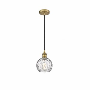 Athens Water Glass - 1 Light Mini Pendant In Industrial Style-8.75 Inches Tall and 6 Inches Wide - 1 of 1
