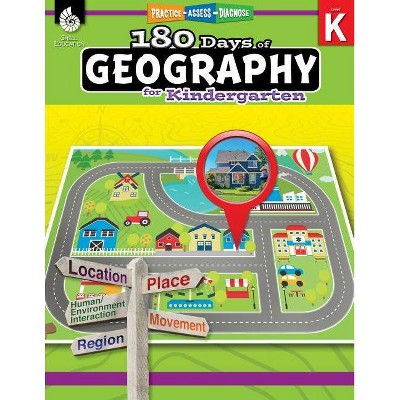 Photo 1 of 180 Days of Geography for Kindergarten - (180 Days of Practice) by  Jessica Hathaway (Paperback)