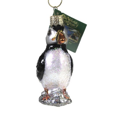 Old World Christmas 3.25" Puffin Sea Parrot Christmas  -  Tree Ornaments