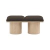 Meridian Furniture,Pavilion Boucle Fabric Bench - 2 of 4