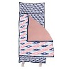 Bacati - Emma Coral Mint Navy Toddler Nap Mat - 4 of 4