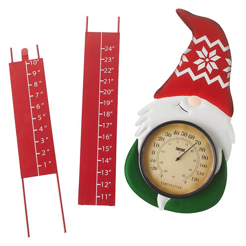 The Lakeside Collection Snow Gauge & Thermometer Gnome, 3 of 5
