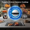 36 Inch cooktop,8900 W 5 Stoves,Double power control Burner,Hot Surface Indicator,Waste heat alarm,Knob control,Scratch-resistant vitro ceramic glass - 3 of 4