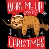 Women's Design By Humans Christmas sloth By ArtStyleAlice Racerback Tank Top - 2 of 3