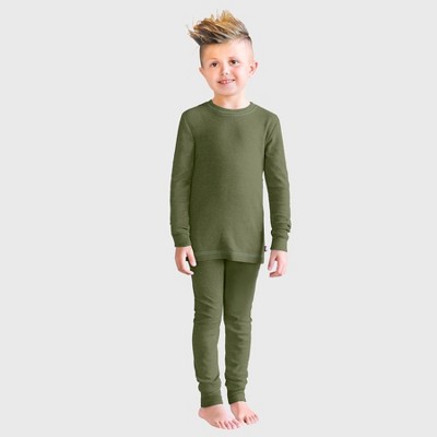 City Threads Boys USA-Made Soft & Cozy Thermal Long Johns 2-Piece Set - Warm Base Layer & Loungewear