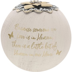 Pavilion Gift Company - Because Someone We Love Is In Heaven, There Is A Little Bit Of Heaven In Our Home - Round 5 Inch Tealight Candle Holder - 1 of 4