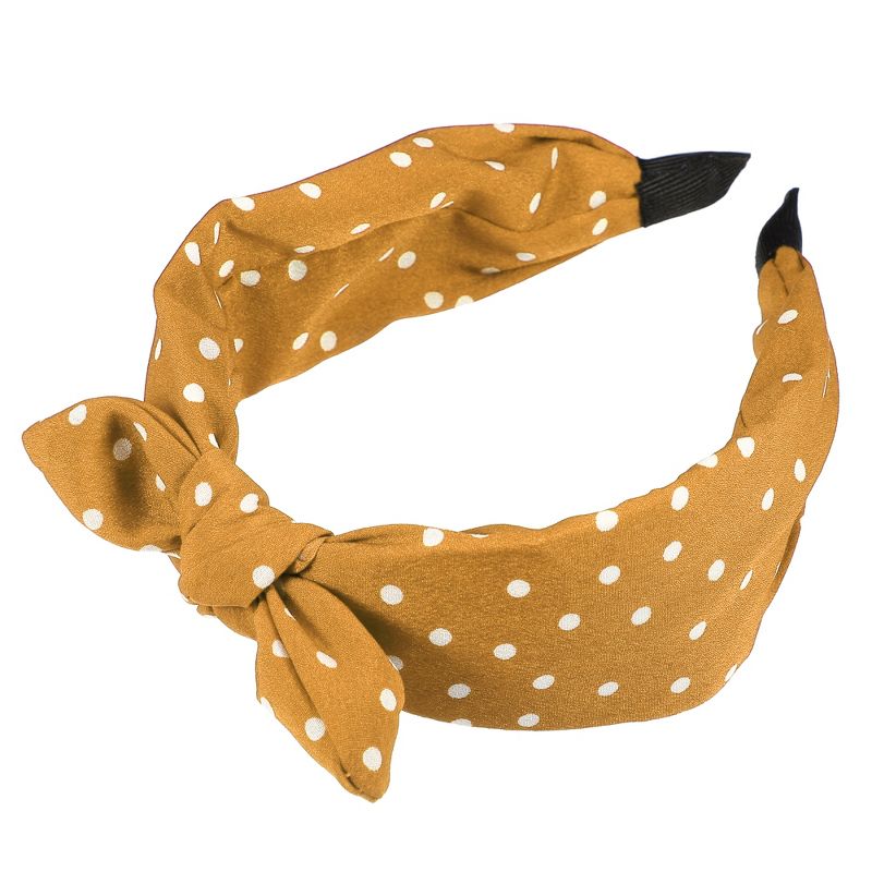 Unique Bargains Women's Bowknot Headband with Bunny Ears 2.17 Inch Wide 1 Pc, 5 of 7