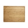 20×30 Inch Extra Large Bamboo Cutting Board - Reversible Butcher Block with Deep Juice Grooves. Pre-Oiled, Easy to Carry via Handles - 3 of 4