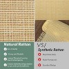 Shoe Cabinet, Natural Rattan Narrow Shoe Storage Organizer Cabinet With 4 Flip Drawers, Freestanding Shoe Rack With Metal Legs - 4 of 4