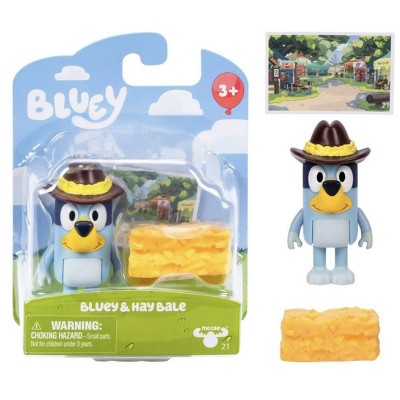 Bluey Story Starter Pack, Bluey & Hay Bale 2" Inch Toy Figure