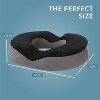 Healthy Spirit Gel Donut Pillow| Lifting Cushion | Donut Cushion for Tailbone, (Grey/Black Velvet) - 3 of 4