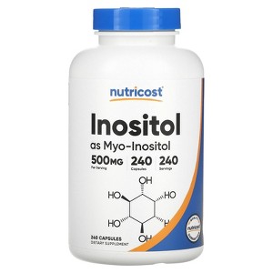 Nutricost Inositol, 500 mg, 240 Capsules - 1 of 2