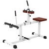 Soozier Adjustable Steel Seated Calf Raise Exercise Strength Training Gym Equipment, Brown - 4 of 4
