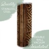 Elanze Designs Lord Strength Shield Mocha Woodgrain 20 ounce Stainless Steel Travel Tumbler - 3 of 4