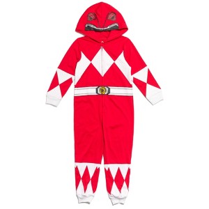 Power Rangers Blue Ranger Zip Up Cosplay Coverall Toddler to Big Kid - 1 of 4