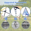 Dexmalle Outdoor A-Frame Heavy-Duty Metal Swing Sets with Slide - 4 of 4