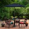 Northlight 9.75ft Outdoor Patio Market Umbrella with Hand Crank and Tilt, Navy Blue - 2 of 4