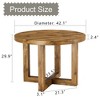 NicBex Modern 42" Round Coffee Table with Wood Legs for Living Room and Office - 2 of 4