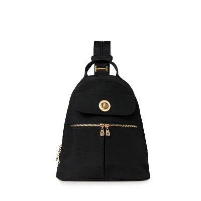 Baggallini Naples Convertible Backpack Black W Gold Hardware