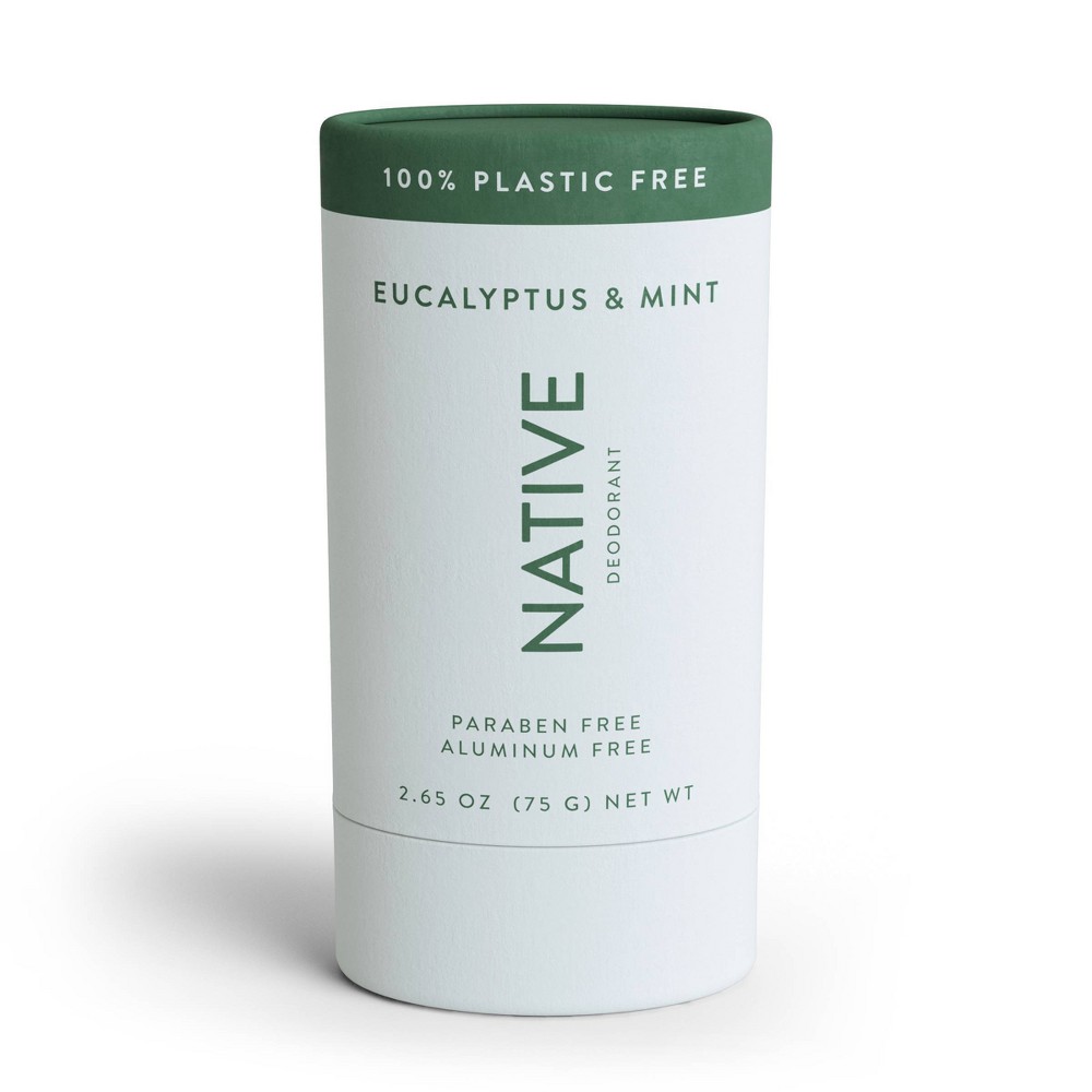 Photos - Deodorant Native Plastic Free  - Eucalyptus & Mint - Aluminum Free - 2.65 o 