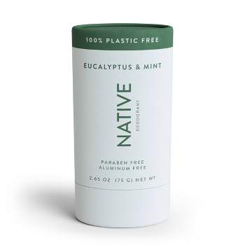 Native Plastic Free Deodorant - Eucalyptus & Mint - Aluminum Free - 2.65 oz