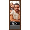 PosterPalooza | Panoramic Simple Brown Picture Frame - UV Acrylic, Foam Board Backing, Hanging Hardware - 2 of 4